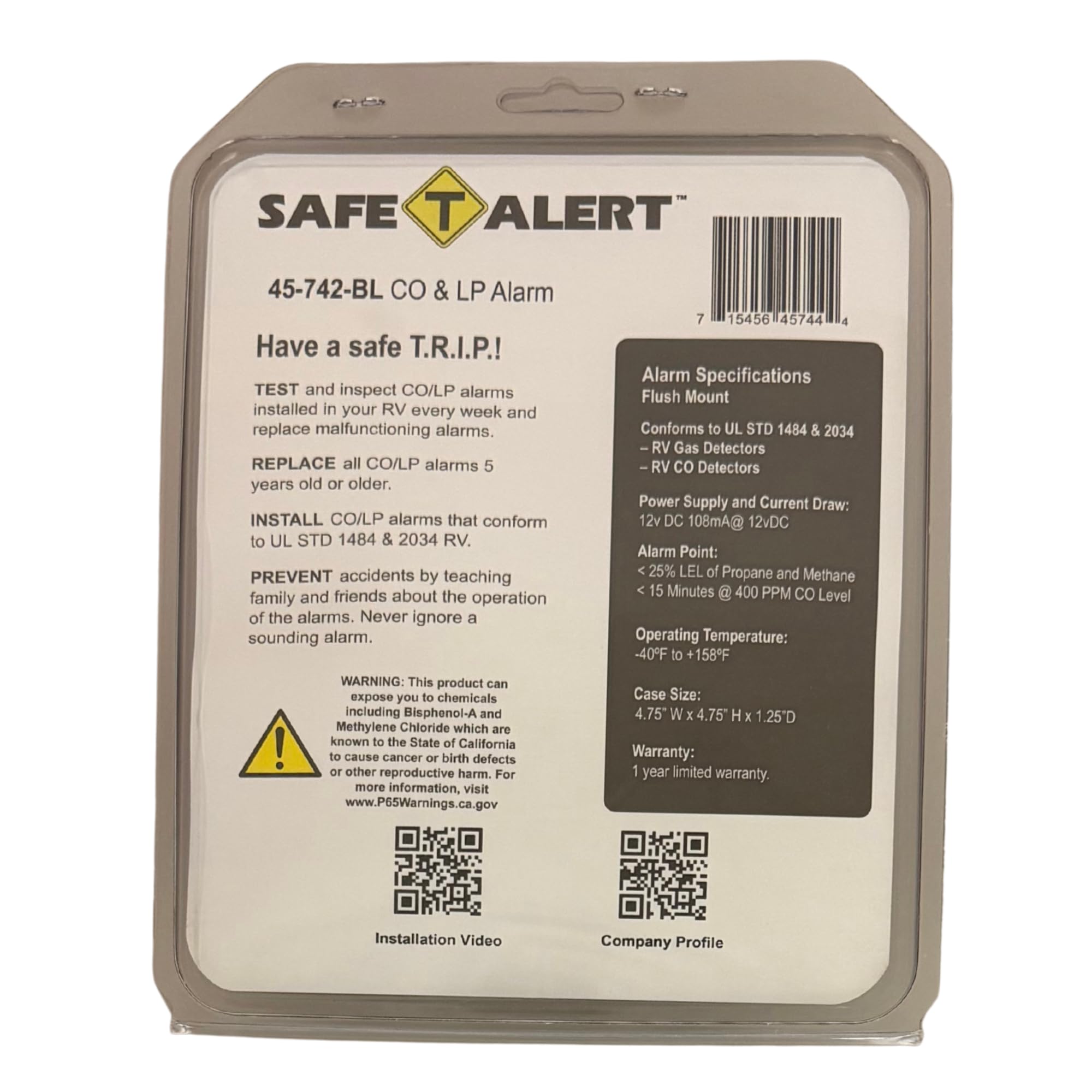 MTI INDUSTRY MTI Industry Combination Carbon Monoxide/Propane - Outdoor Depot