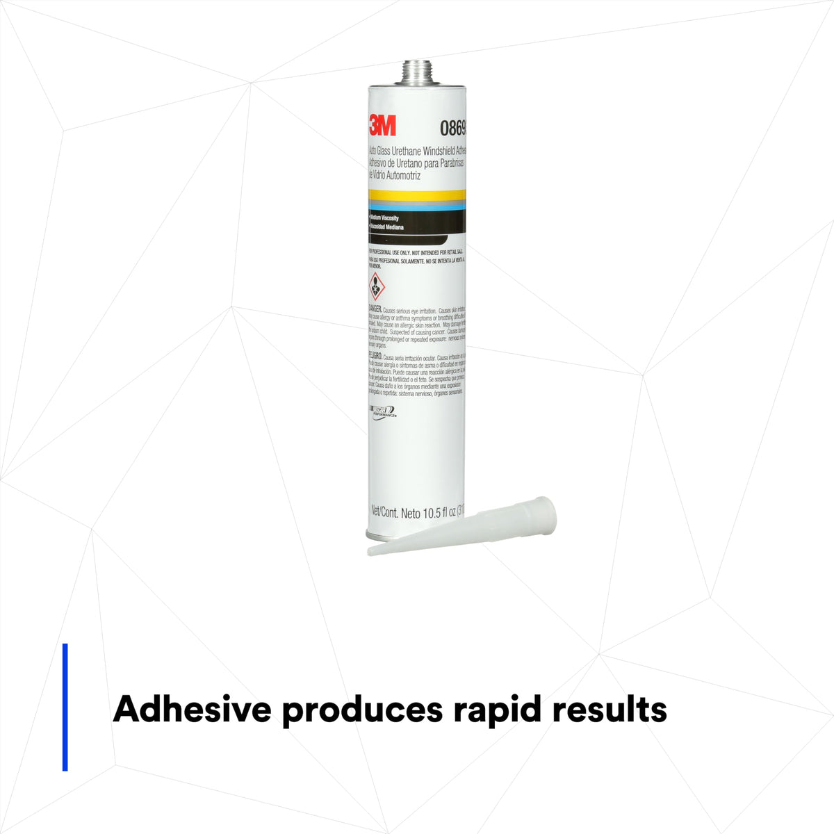 3M 3M Auto Glass Urethane Windshield Adhesive, 08693, Medium Viscosity, High-Strength, Fast-Curing, 310 - Outdoor-Depot.us