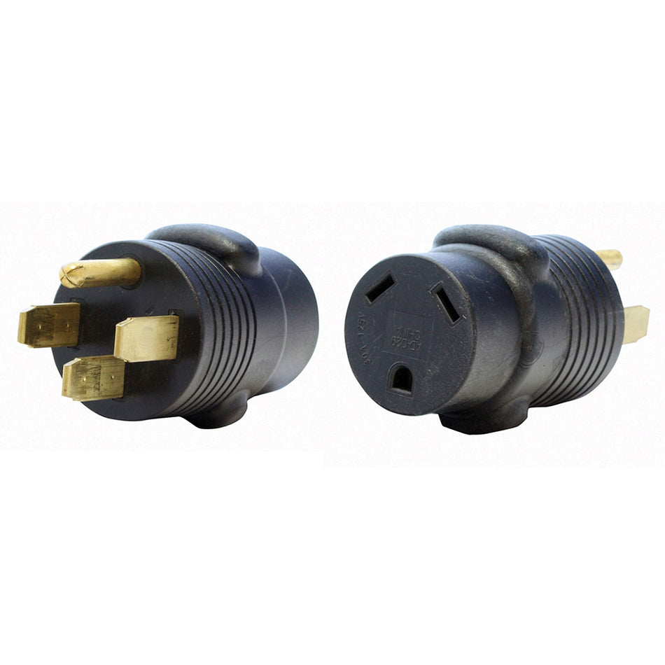 VALTERRA LLC A10-5030A Valterra  Mighty Cord Adapter Plug - 50AM to 30AF, Black Wheels & Tires