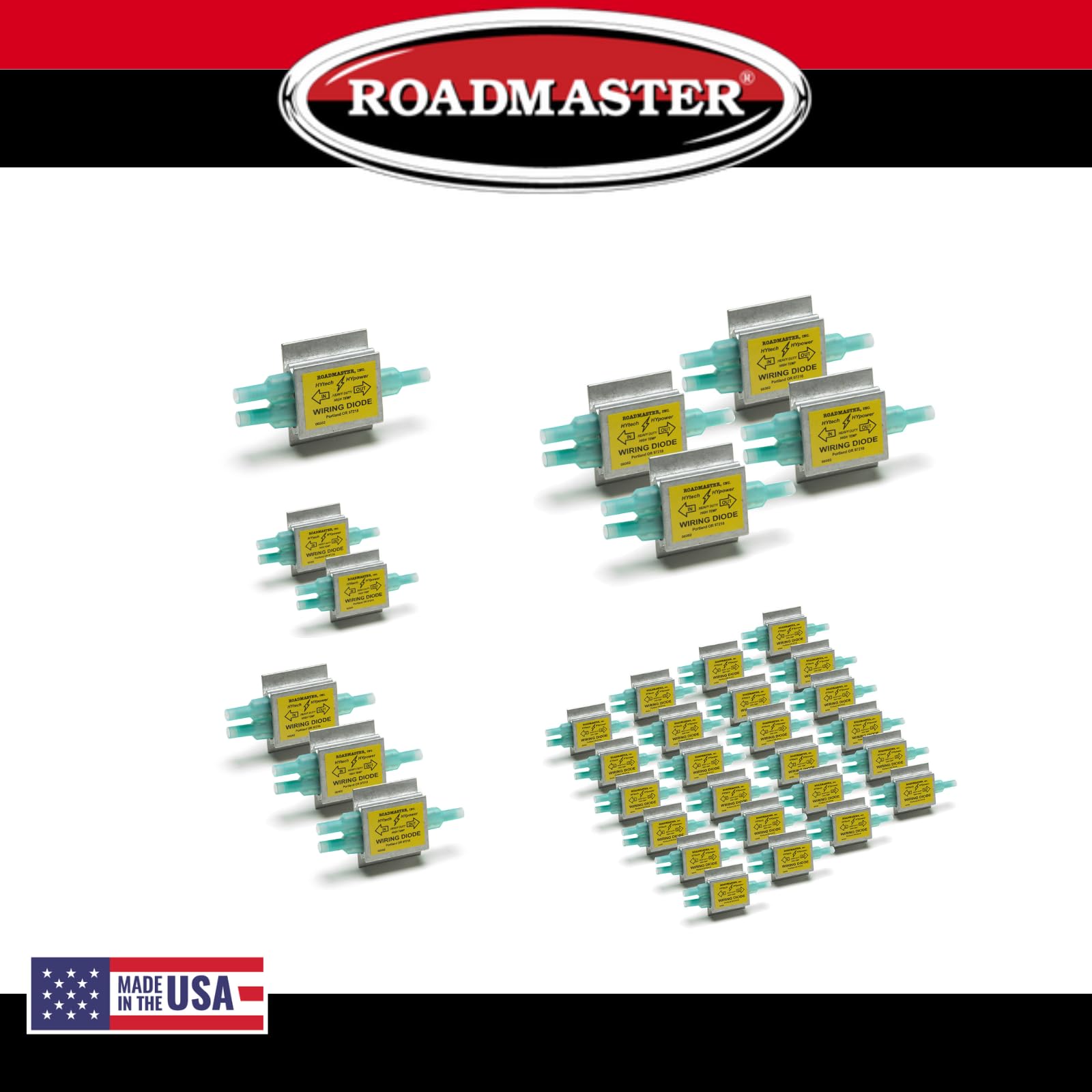 Roadmaster Roadmaster 794 Pack of 4 Hy-Power Diodes Compatible with RVs & Flat Towed Vehicles | Prevents - Outdoor Depot