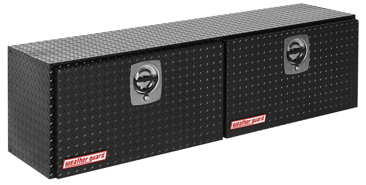 Weather Guard Weather Guard Model 365-5-02 Super Hi-Side Truck Box, Aluminum, Gloss Black, 10.8 cu ft - Outdoor Depot