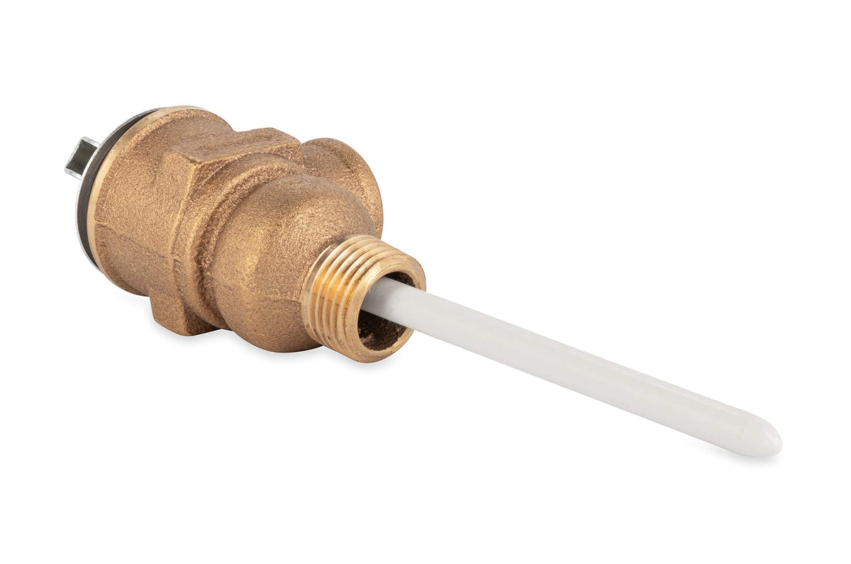 Camco Camco 10423 1/2" Temperature and Pressure Relief Valve with 4" Epoxy-Coated Probe , Brown - Outdoor Depot