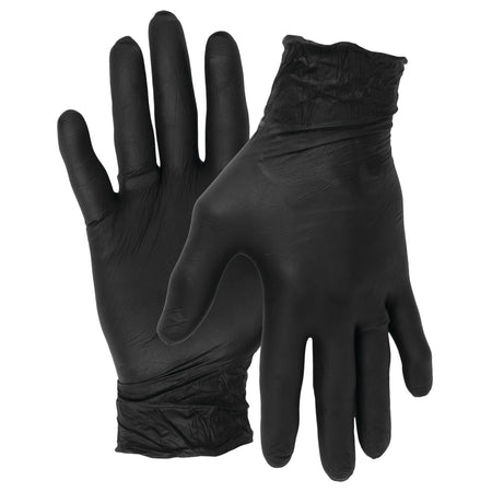 Performance Tool Performance Tool W89013 Black Nitrile Gloves | Disposable, Powder Free, latex rubber free, - Outdoor Depot