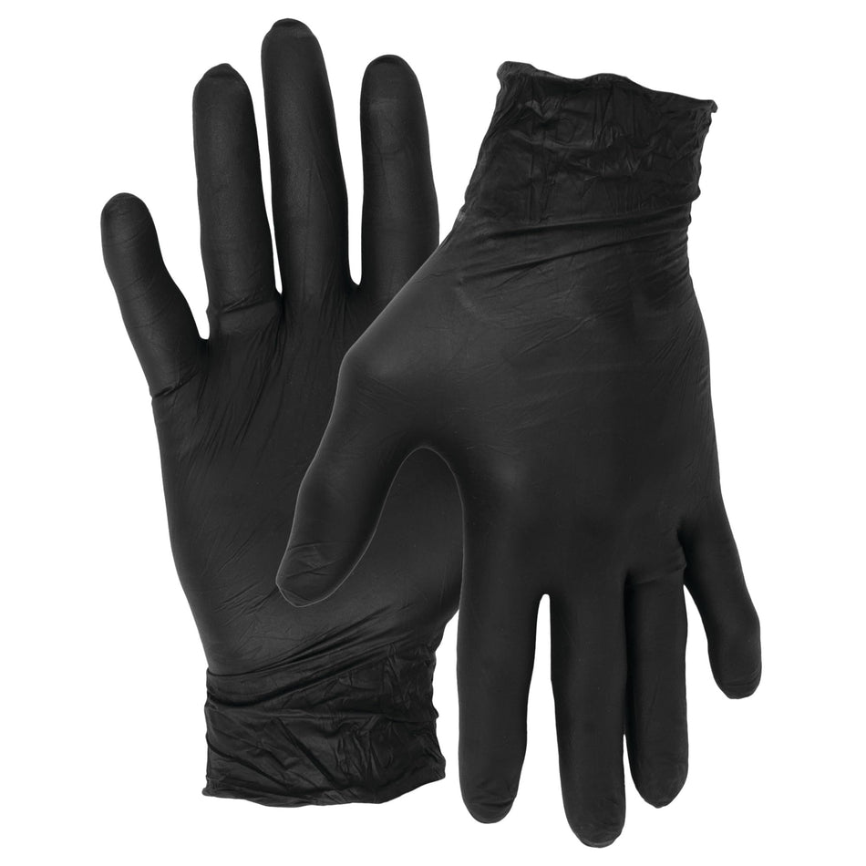 Performance Tool Performance Tool W89013 Black Nitrile Gloves | Disposable, Powder Free, latex rubber free, - Outdoor Depot