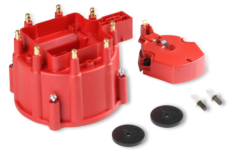 MSD MSD 8416 Distributor Cap and Rotor HEI, Red - Outdoor Depot