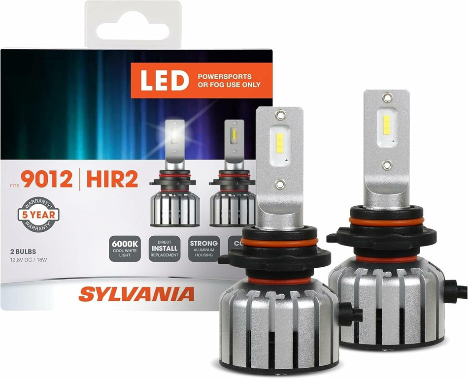 SYLVANIA SYLVANIA 9012 LED Powersport Headlight Bulbs for Off-Road Use or Fog Lights - 2 Pack - Outdoor Depot
