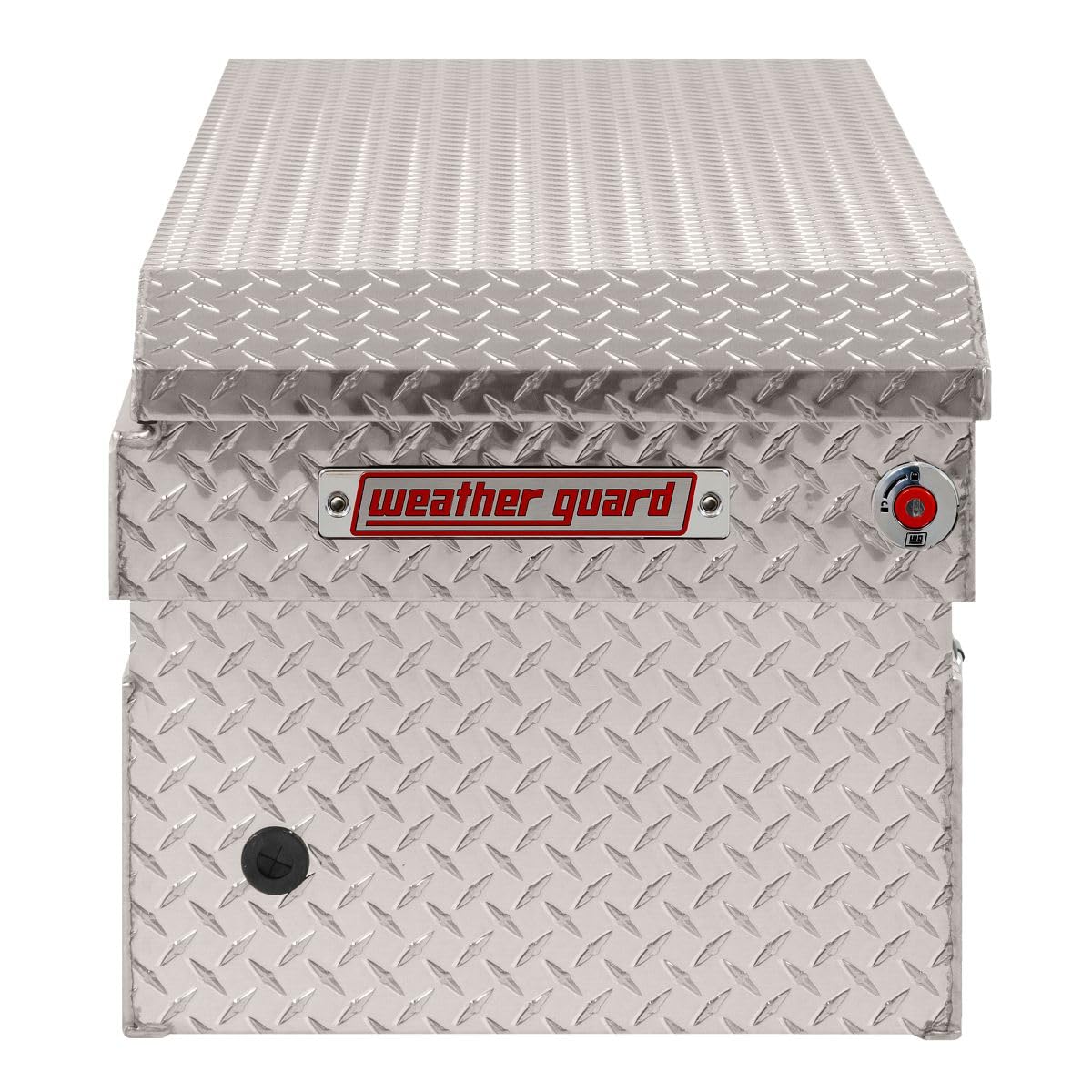 Weather Guard Weather Guard Model 127-0-04 Saddle Box, Aluminum, Full Standard, Clear, 11.0 cu ft - Outdoor Depot