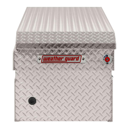 Weather Guard Weather Guard Model 127-0-04 Saddle Box, Aluminum, Full Standard, Clear, 11.0 cu ft - Outdoor Depot