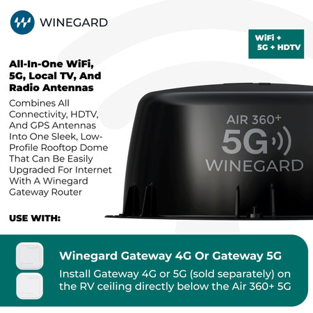 Winegard Winegard AR2-5G1 Air 360+ 5G - Outdoor Depot