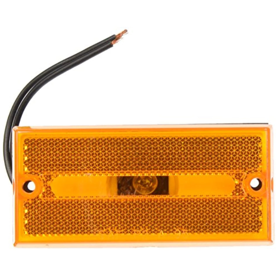 PETERSON MFG V132A Peterson Manufacturing  Amber Rectangular Clearance/Side Marker Light RV & Camper