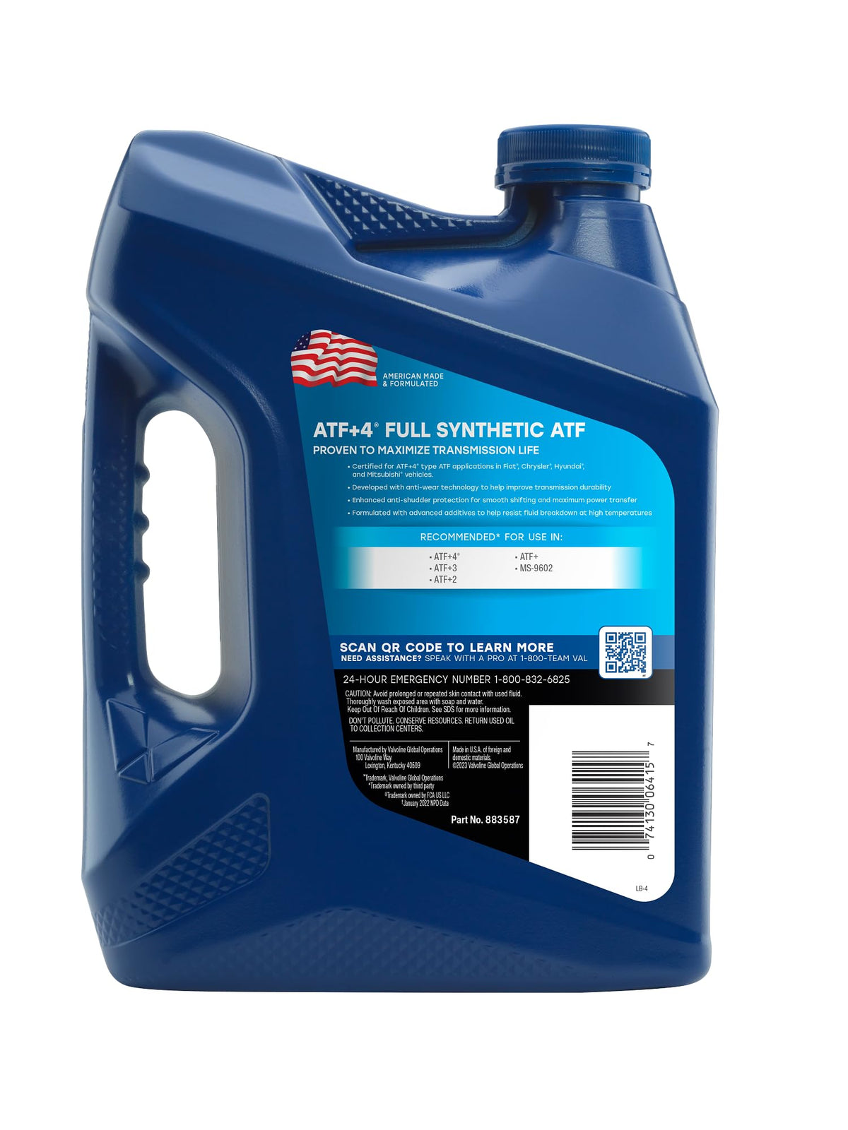 Valvoline Valvoline ATF 4 Full Synthetic Automatic Transmission Fluid 1 Gallon… - Outdoor Depot