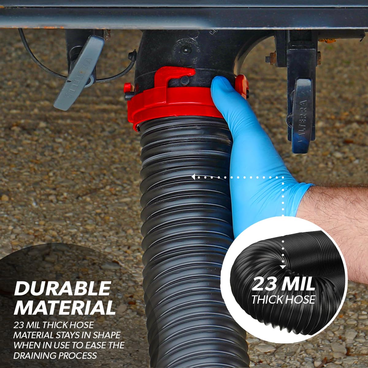 Valterra Valterra 15-Foot Dominator RV Sewer Hose Kit, Universal Sewer Hose for RV Camper, Includes 15-Foot - Outdoor Depot