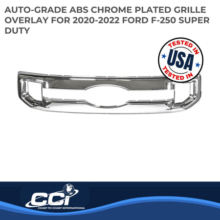 Coast to Coast International CCI Grille Insert GI174, Overlay, Bar Style, 1 Piece, Chrome Plated, ABS - Outdoor Depot