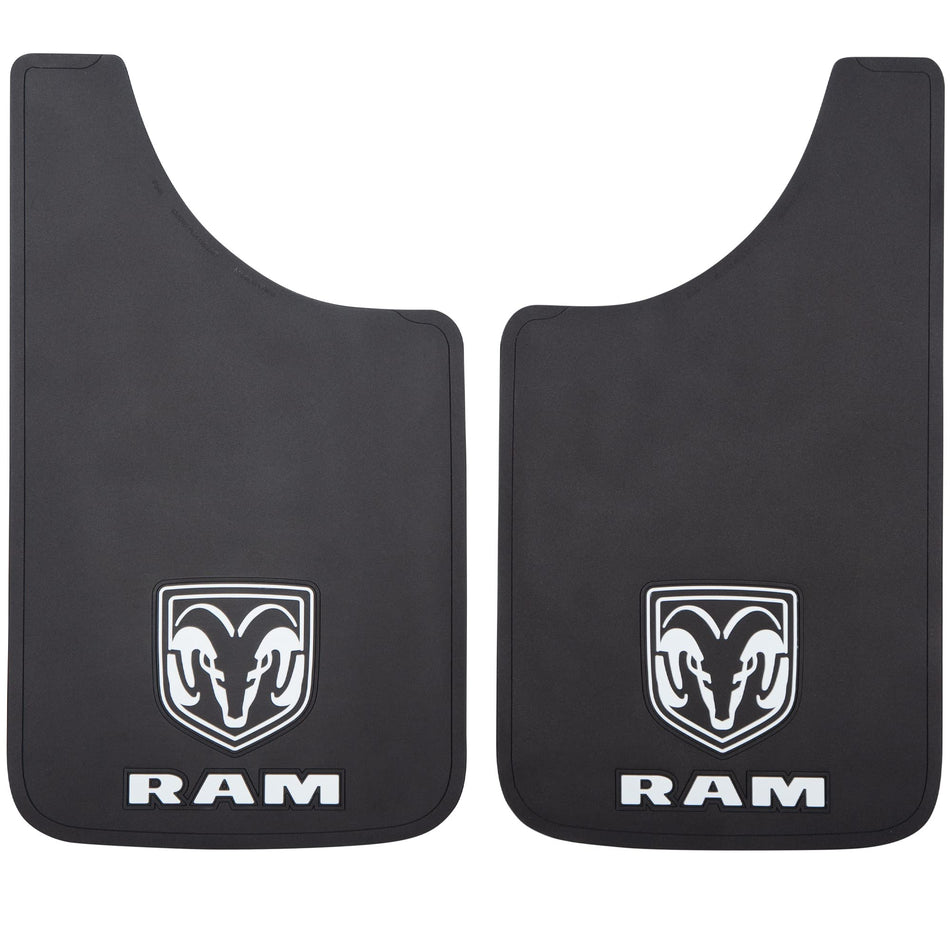 PLASTICOLOR 000509R01 000541R01 RAM Logo Easy Fit Mud Guard 11x19 - Left and Right Set