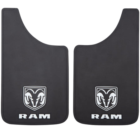 Plasticolor Plasticolor 000541R01 RAM Logo Easy Fit Mud Guard 11"x19" - Left and Right Set - Outdoor Depot