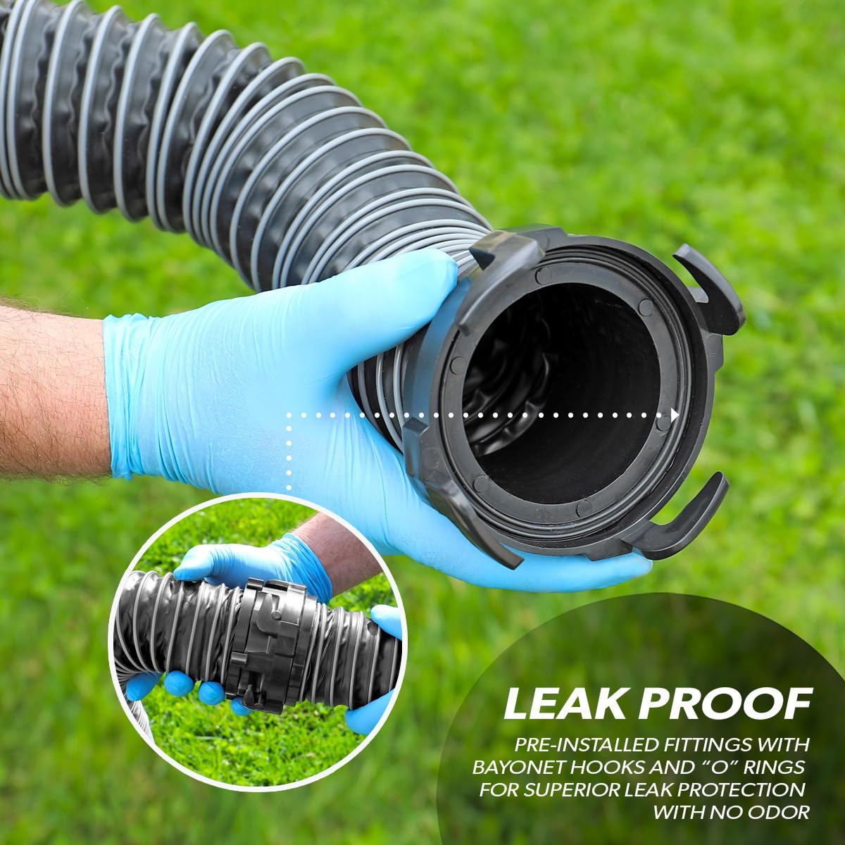 Valterra 10' Silverback Extension RV Sewer Hose - Outdoor-Depot.us