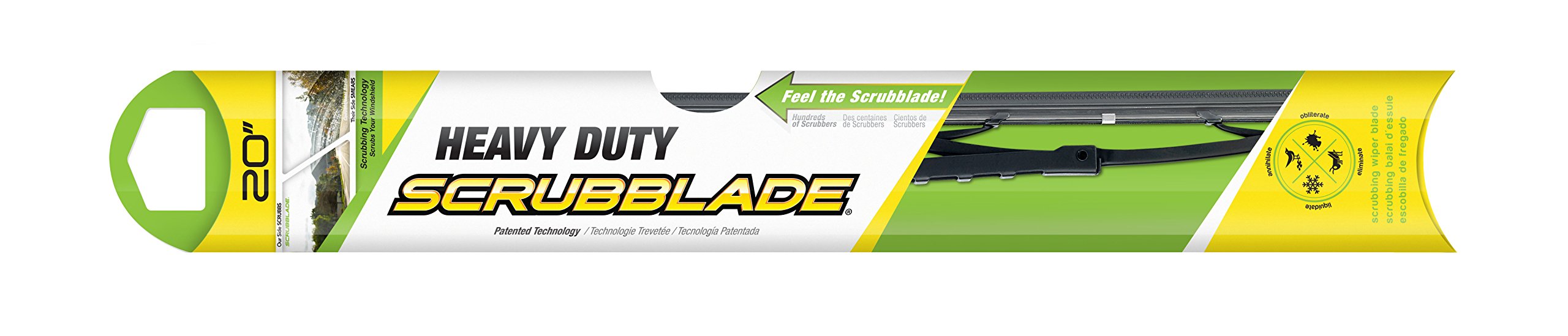 Scrubblade Scrubblade SB2000 Premium All-Season Windshield Wiper Blade, 20" (Pack of 1) - Outdoor Depot