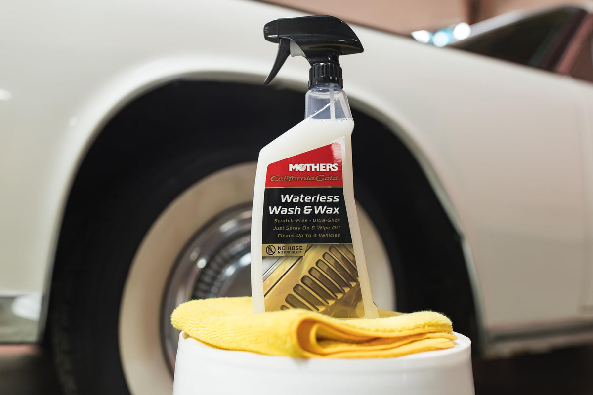 Mothers Mothers California Gold Waterless Wash & Wax, 24 oz. — Quick & Easy Car Care Without Water, Spray On - Outdoor Depot