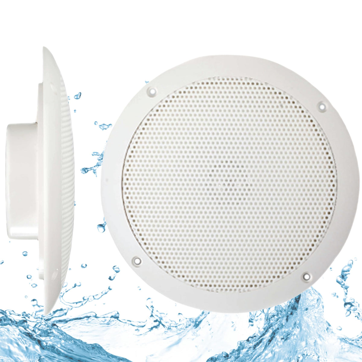 PQN Audio PQN Audio ECO50-4W Waterproof Marine Speakers - RV, Camper, Boat, Wall and Floor Outdoor Speakers - Outdoor Depot