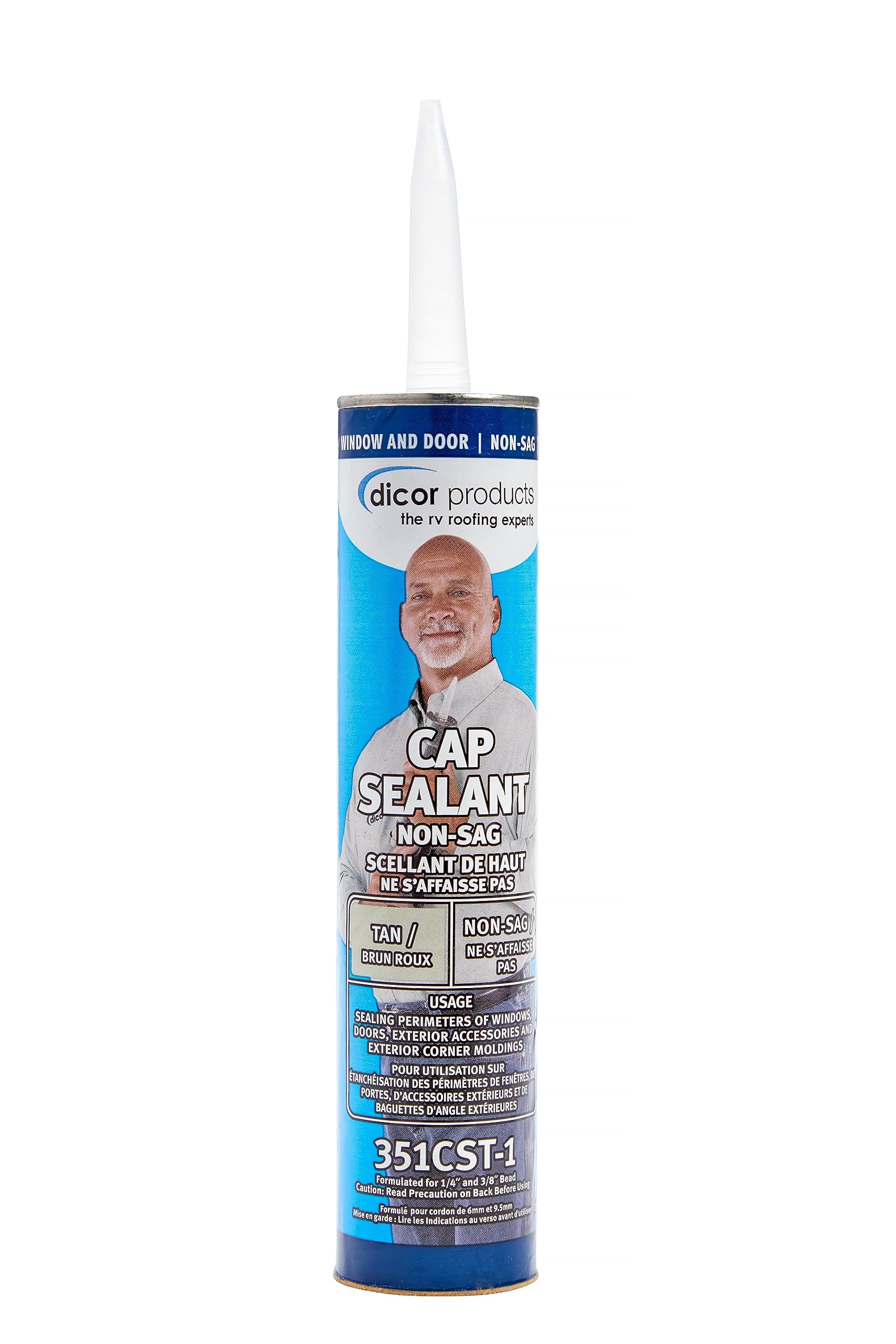 Dicor Dicor 351CST-1 HAPS-Free Tan Cap Sealant for RV Window and Door Maintenance - Outdoor Depot