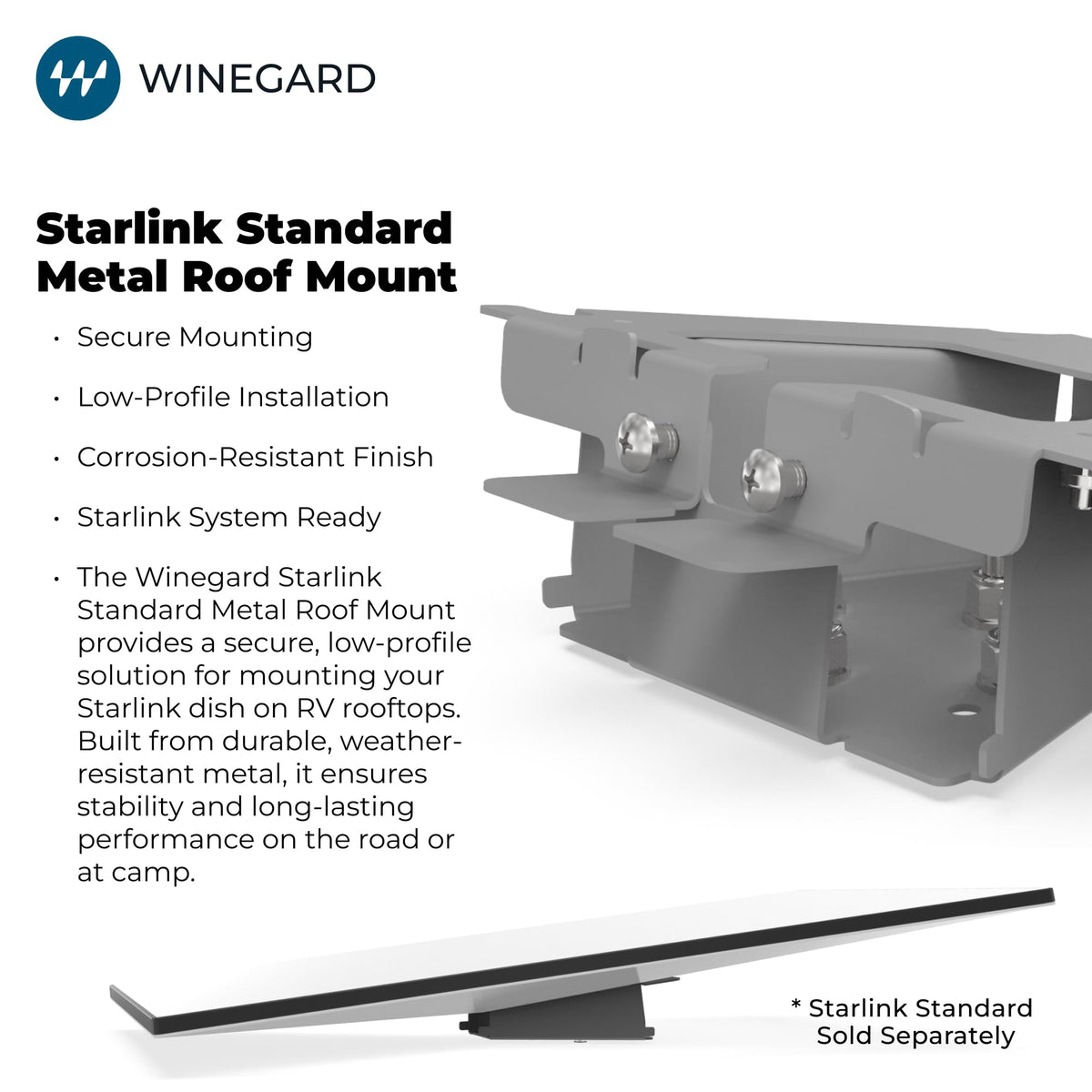 Winegard Winegard Company Starlink Standard Metal Roof Mount - Outdoor Depot