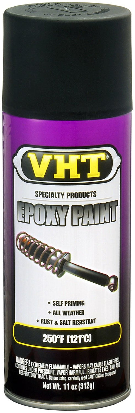 VHT VHT SP652 Satin Black Epoxy All Weather Paint Can - 11 oz. - Outdoor Depot