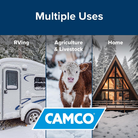 Camco Camco 12-Ft Heated Water Hose for RV - Water Line Freeze Protection Down to -20°F/-28°C - Features - Outdoor Depot