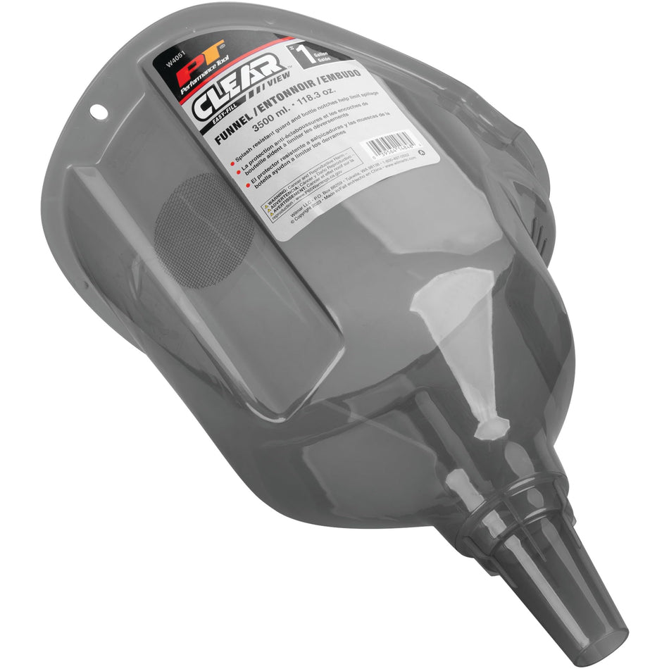 PERFORM TOOL W4051 Performance Tool  Clear View Easy-Fill Funnel, 1 Gallon Engine & Performance