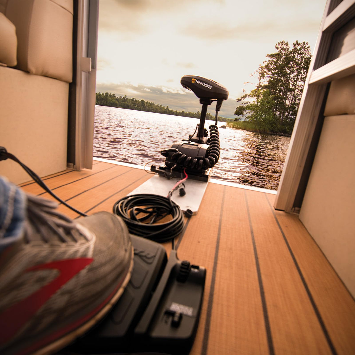 Minn Kota Minn Kota PowerDrive Bow-Mount Electric Trolling Motor with GPS – 55 Lb. Thrust, 54 in. Shaft, - Outdoor Depot