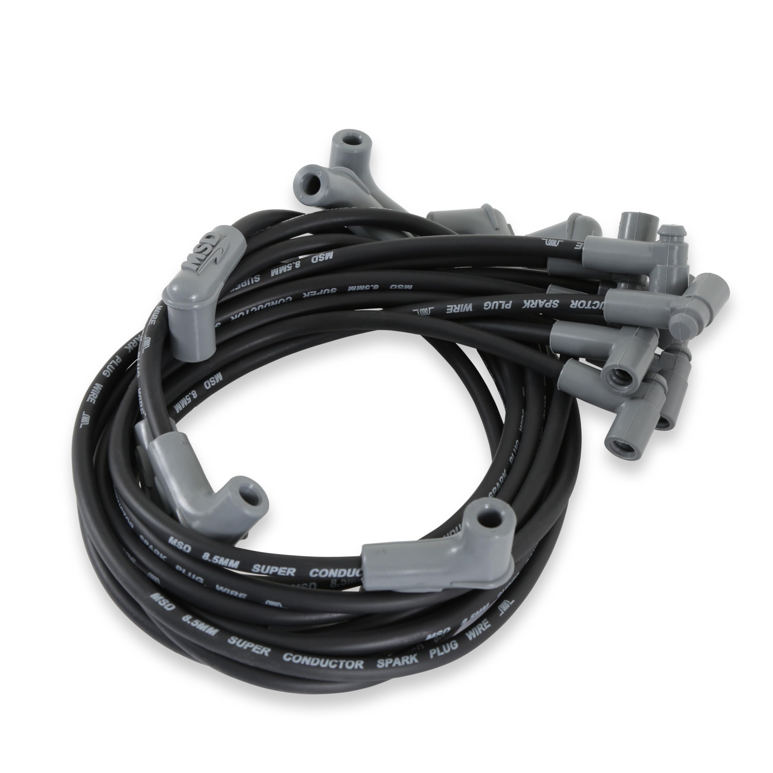 MSD MSD 35593 Super Conductor Spark Plug Wire Set, Black - Outdoor Depot
