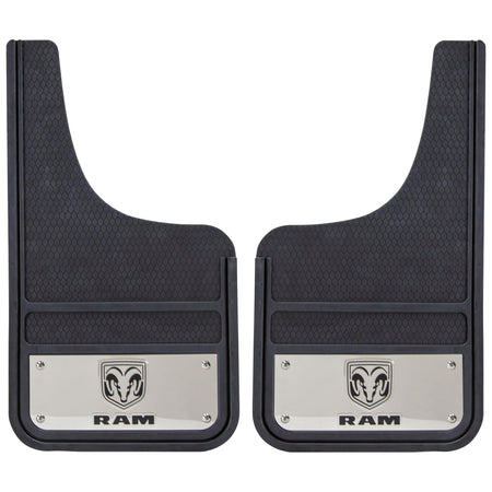 Plasticolor Plasticolor Ram Heavy Duty Front 12 X 23 Mud Guards, 12" x 23" Front Mud Guards (001835R01) - Outdoor Depot