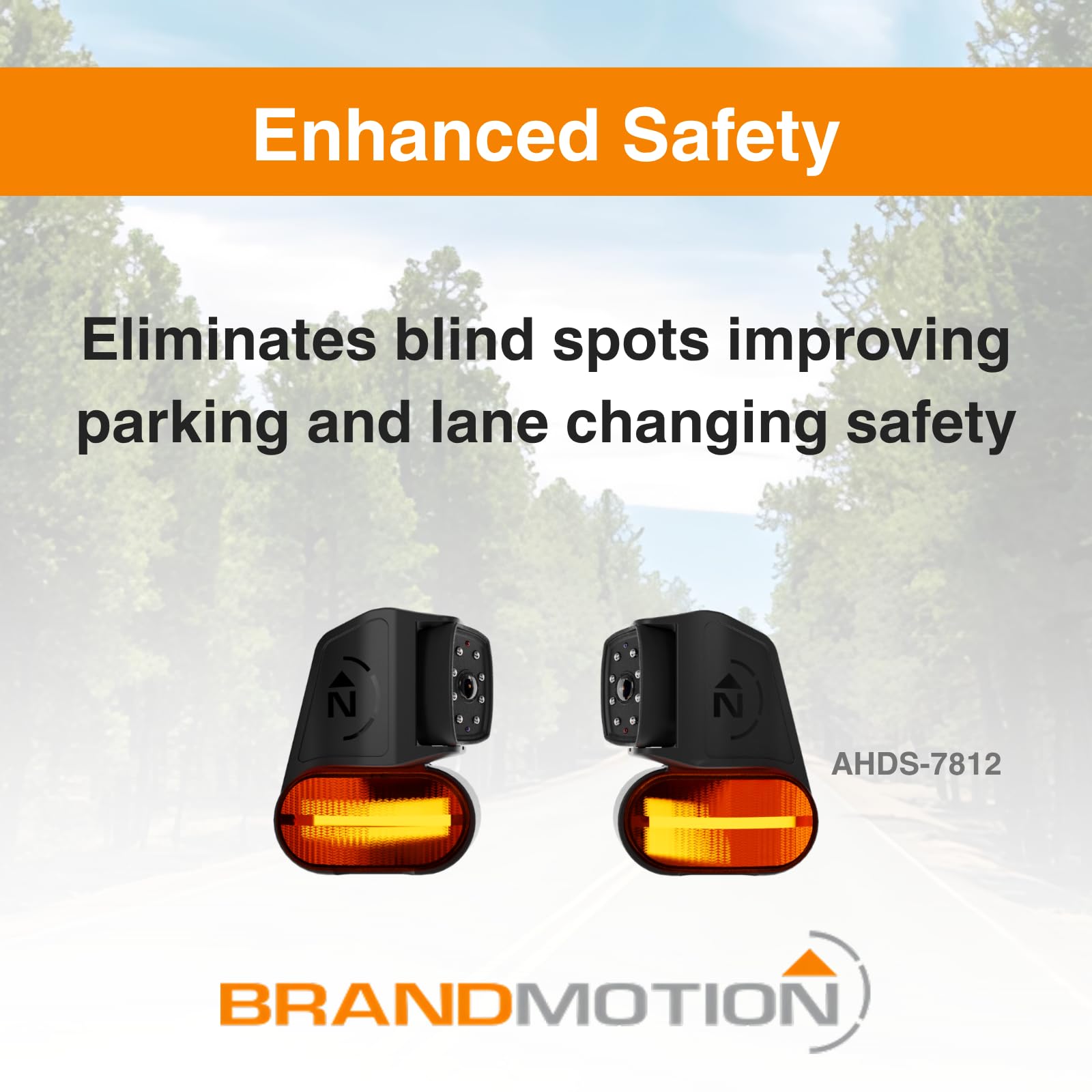 Brandmotion Brandmotion AHDS-7812 Wireless HD Side Marker Light Cameras - Outdoor Depot