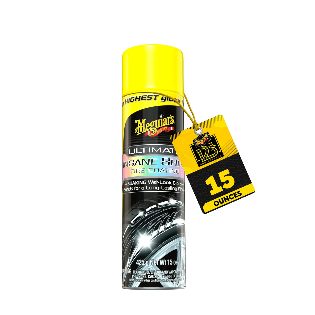 Meguiar's Meguiar's G190315 Ultimate Insane Shine Tire Coating, gives a Finish that Creates a Lasting - Outdoor Depot