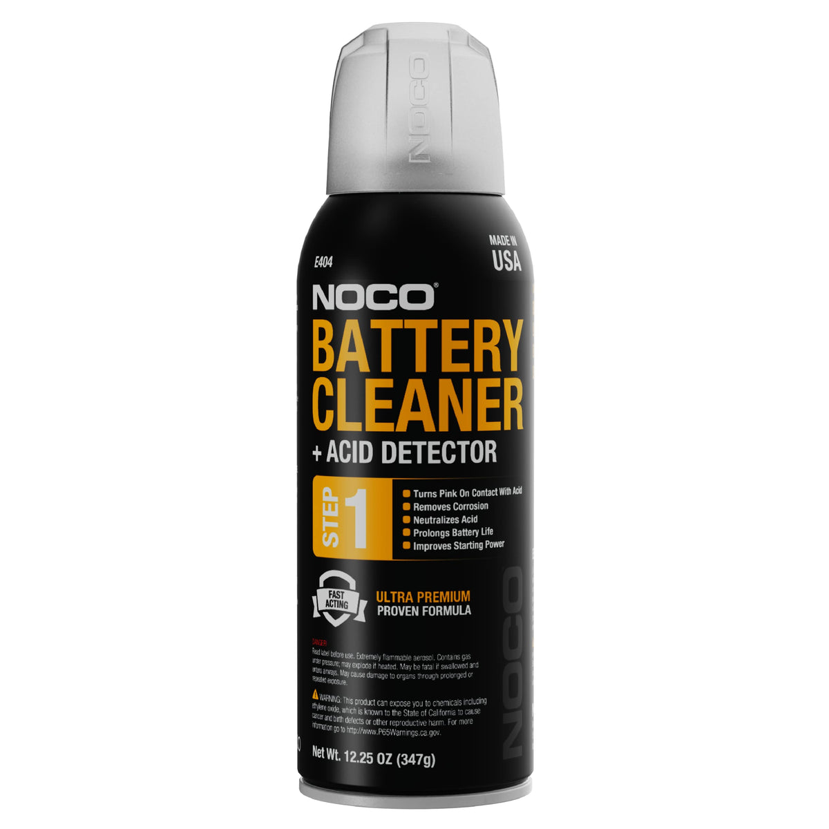 NOCO NOCO E404 12.25 Oz Battery Terminal Cleaner Spray and Corrosion Cleaner with Acid Detector - Outdoor Depot