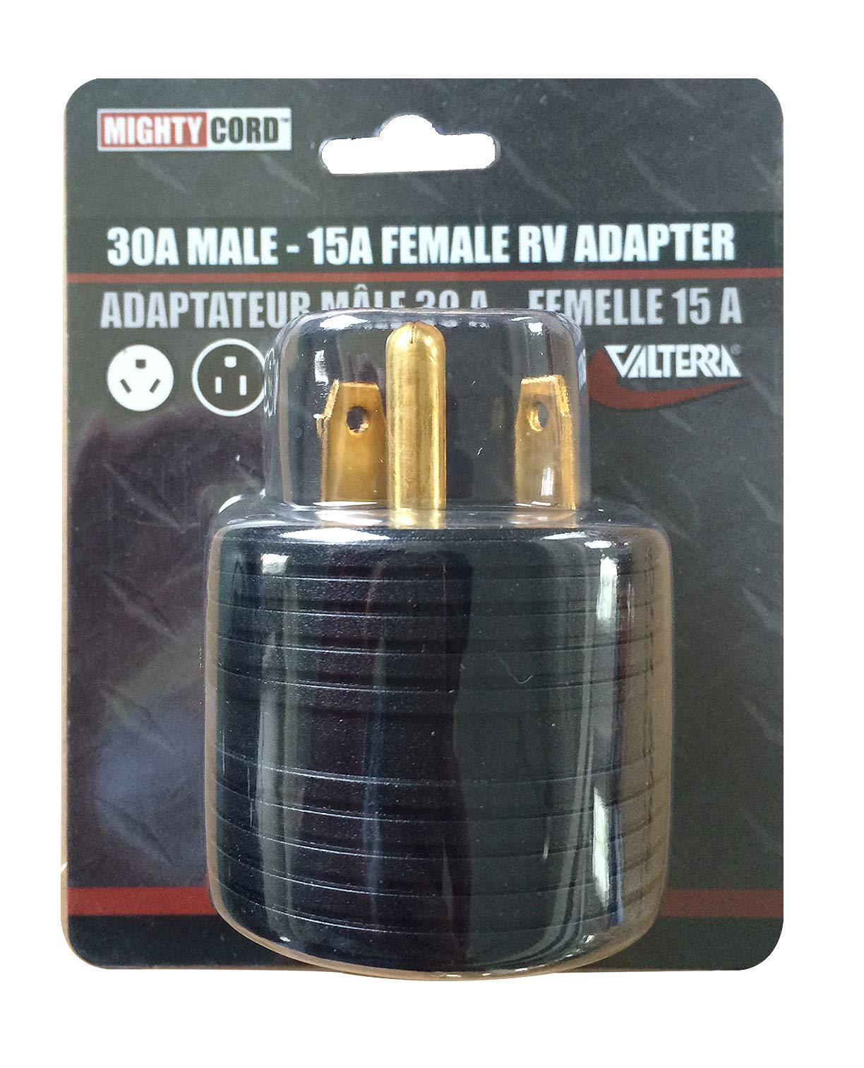 Valterra Valterra 03015ARDVP 30am-15af Plug Rnd Card - Outdoor Depot