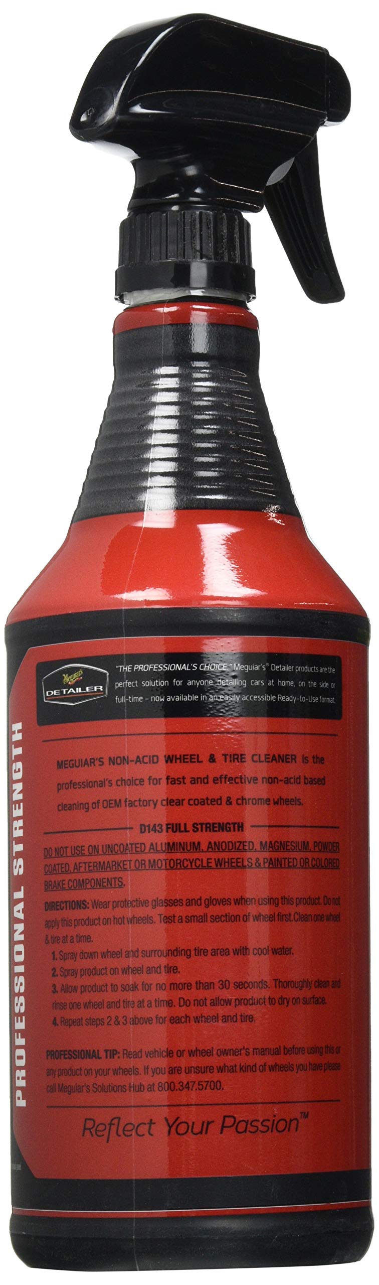 Meguiar's Meguiar's Non Acid Wheel & Tire Cleaner, Drtu14332, 32 oz, 6 Bottles/Case - Outdoor Depot