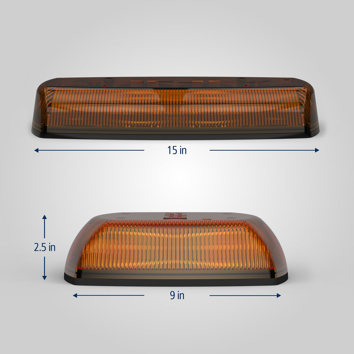 ECCO ECCO LED Mini Bar Amber 15 Inch Roof Top Light Bar 12V 24V for Cars Trucks Snow Plow Vehicles Warning - Outdoor Depot