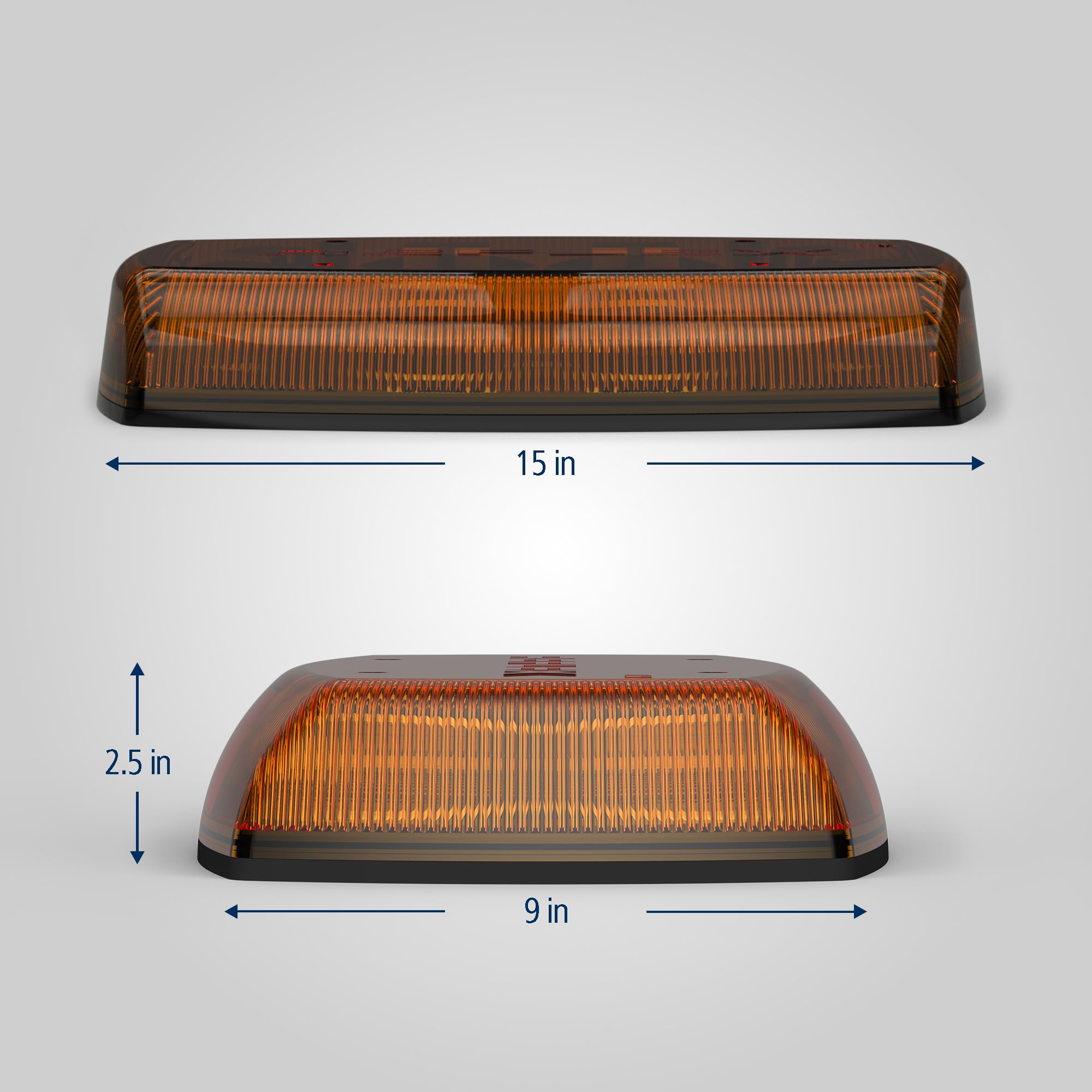 ECCO ECCO LED Mini Bar Amber 15 Inch Roof Top Light Bar 12V 24V for Cars Trucks Snow Plow Vehicles Warning - Outdoor Depot
