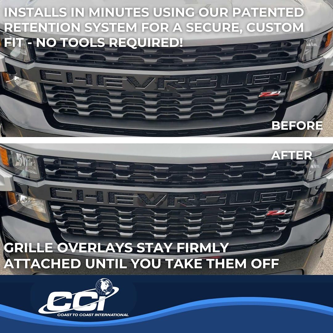 Coast to Coast International COAST2COAST - C2CGI167BLK - OVRLY; 19- Silverado; Gloss Black; - Outdoor Depot