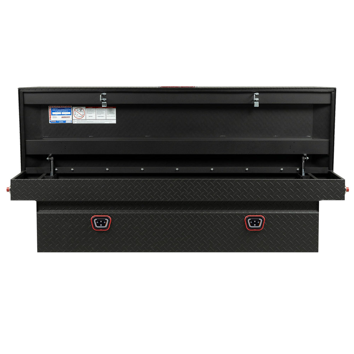 Weather Guard Weather Guard Model 127-52-04 Saddle Box, Aluminum, Full Standard, Textured Matte Black, 11.0 - Outdoor Depot