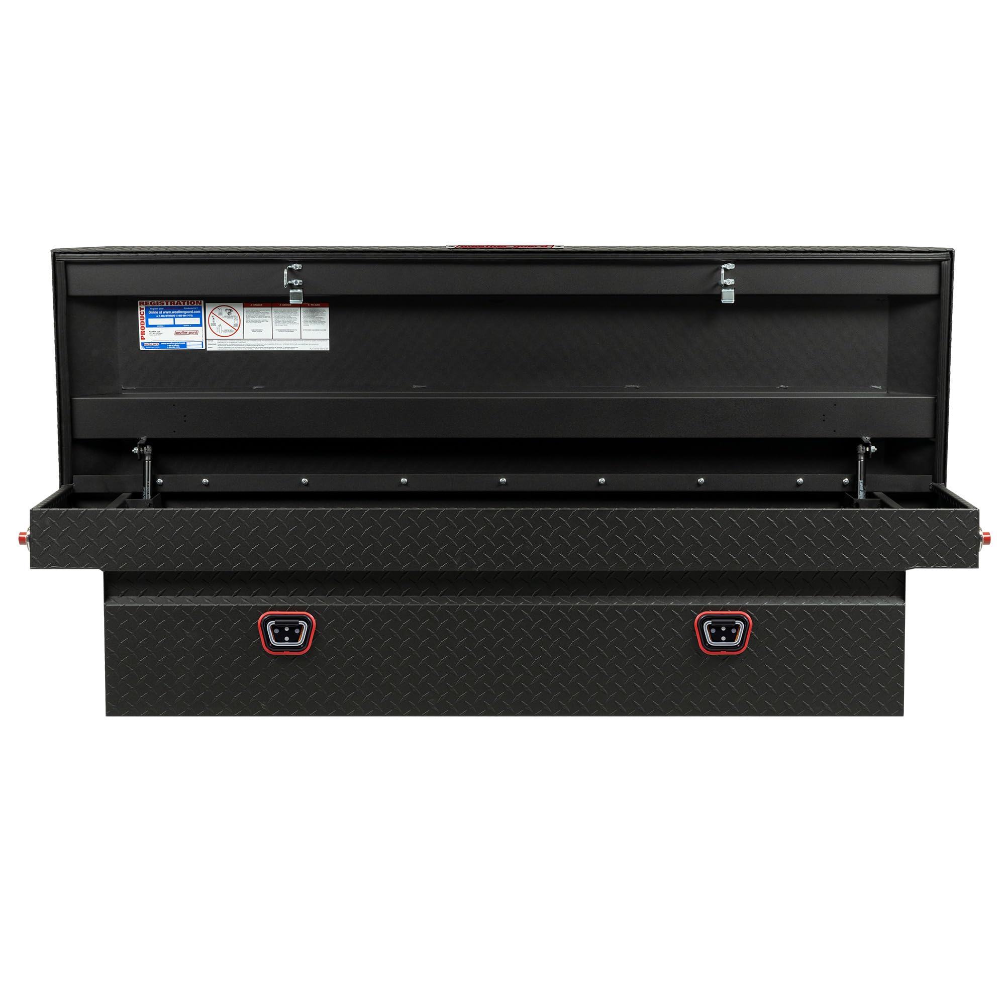 Weather Guard Weather Guard Model 127-52-04 Saddle Box, Aluminum, Full Standard, Textured Matte Black, 11.0 - Outdoor Depot