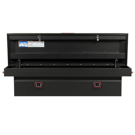Weather Guard Weather Guard Model 127-52-04 Saddle Box, Aluminum, Full Standard, Textured Matte Black, 11.0 - Outdoor Depot