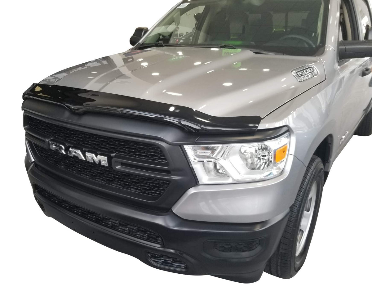 Trailfx TrailFX Bug Shield for Ram 1500 New Model 2019-2024 Smoke Acrylic Wrap-Around Low Profile Durable - Outdoor Depot