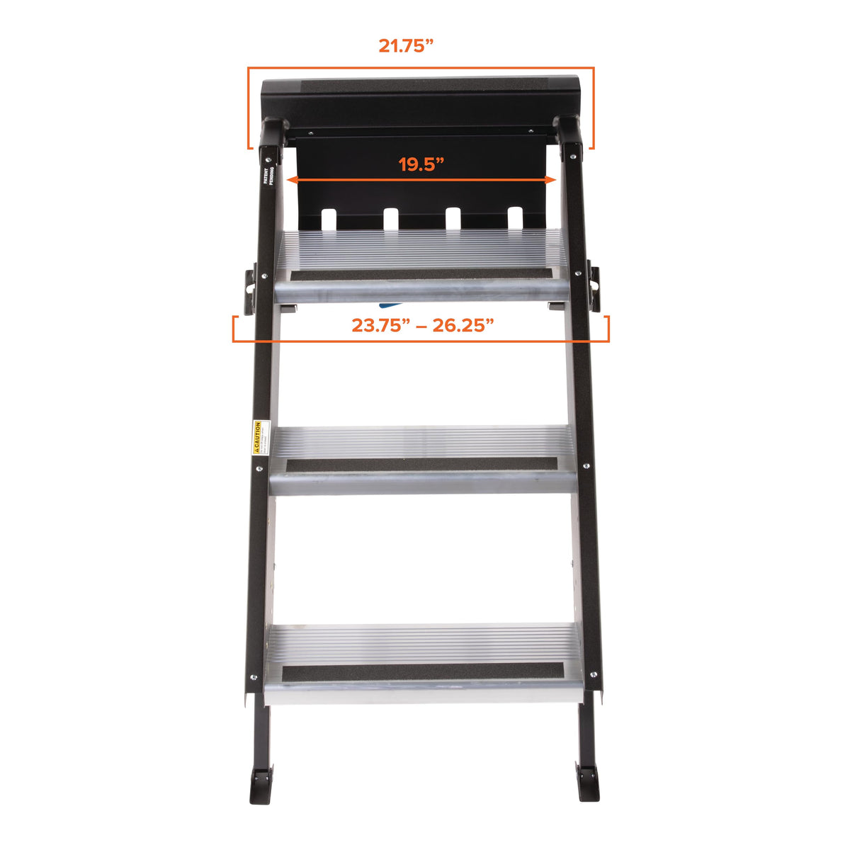 MORryde MORryde STP-207 StepAbove Fold-Up RV Entry Step - 3-Step (9" Step Rise), Fits 26" to 28" Door Width - Outdoor Depot