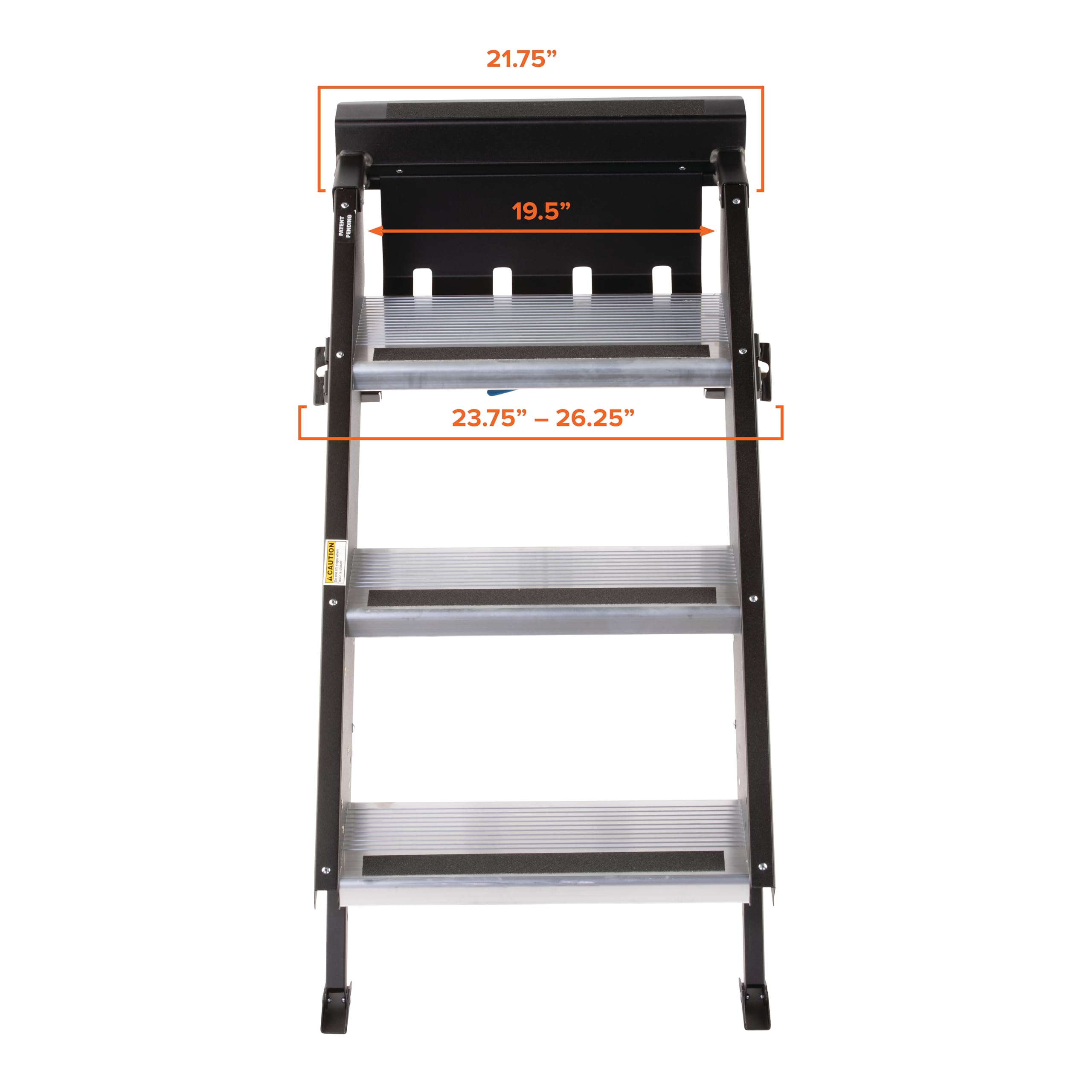 MORryde MORryde STP-207 StepAbove Fold-Up RV Entry Step - 3-Step (9" Step Rise), Fits 26" to 28" Door Width - Outdoor Depot