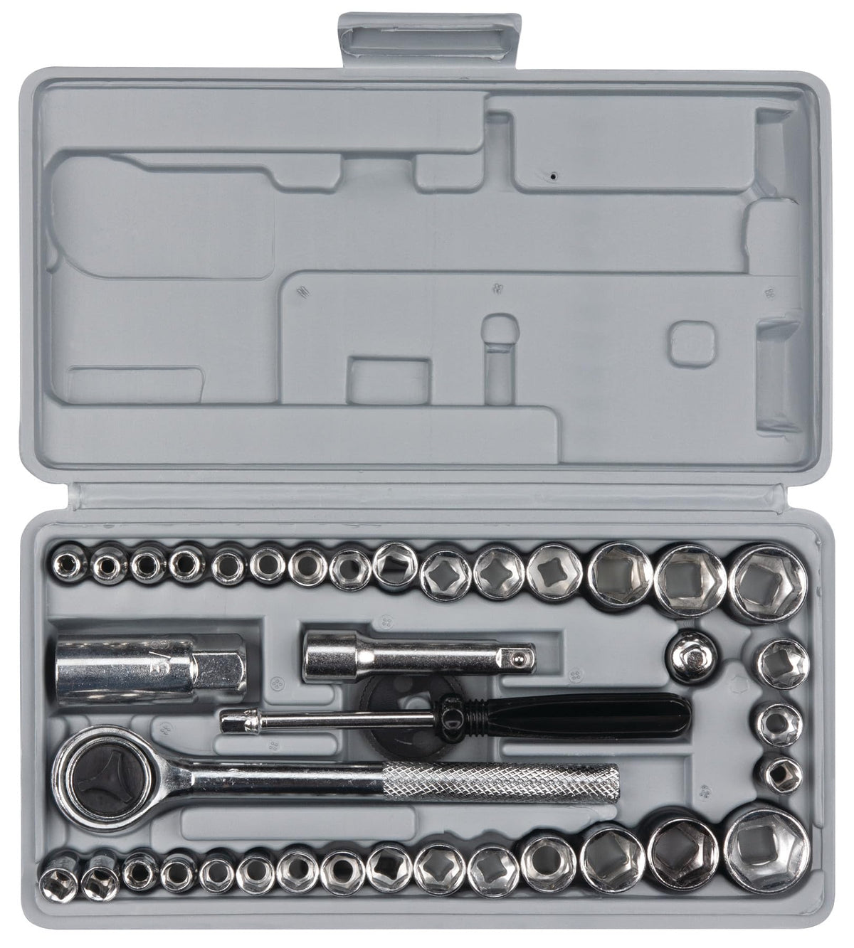 Performance Tool Performance Tool W1173 SAE/Metric 40-Piece SAE and Metric Socket Set, 1/4-Inch & 3/8-Inch - Outdoor Depot