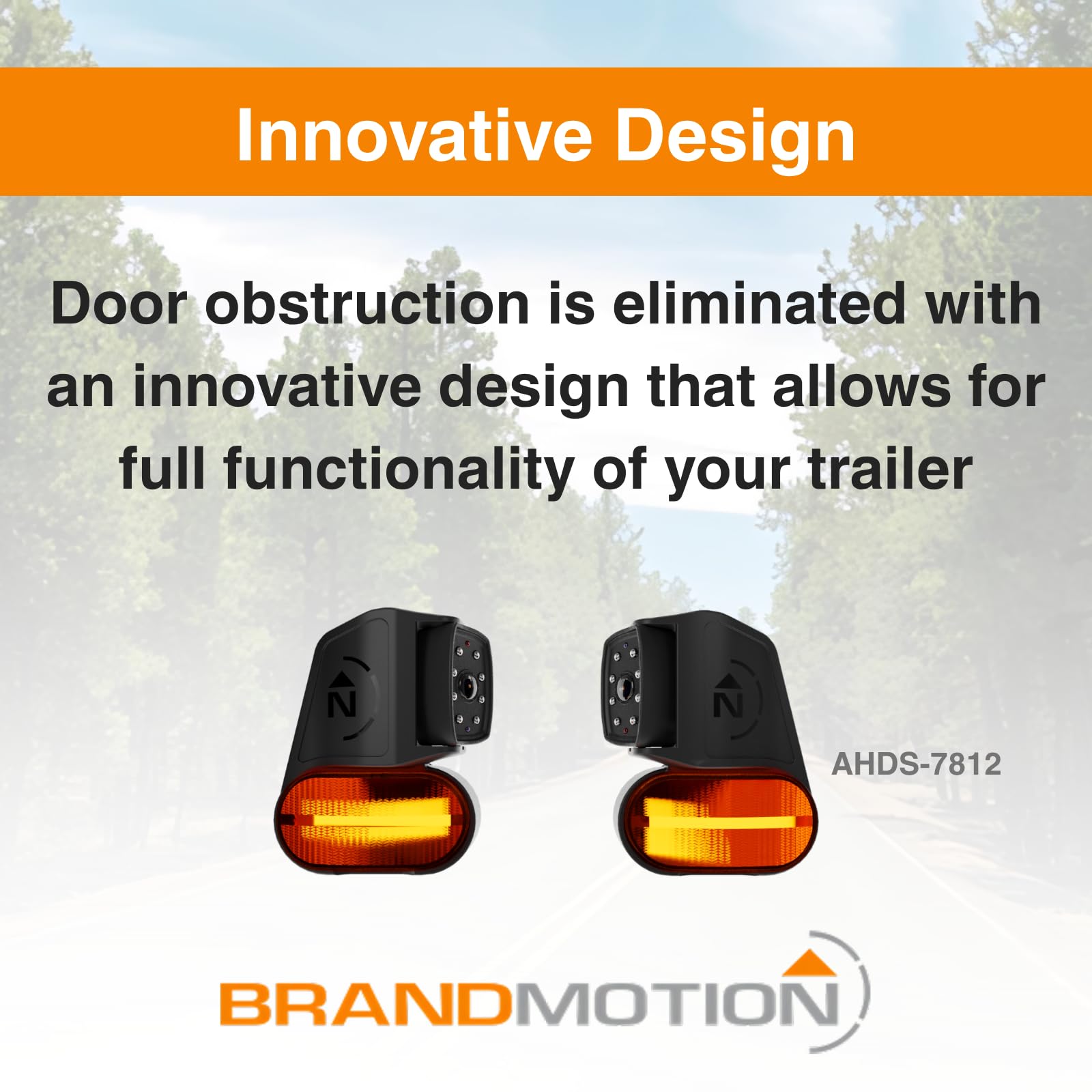Brandmotion Brandmotion AHDS-7812 Wireless HD Side Marker Light Cameras - Outdoor Depot