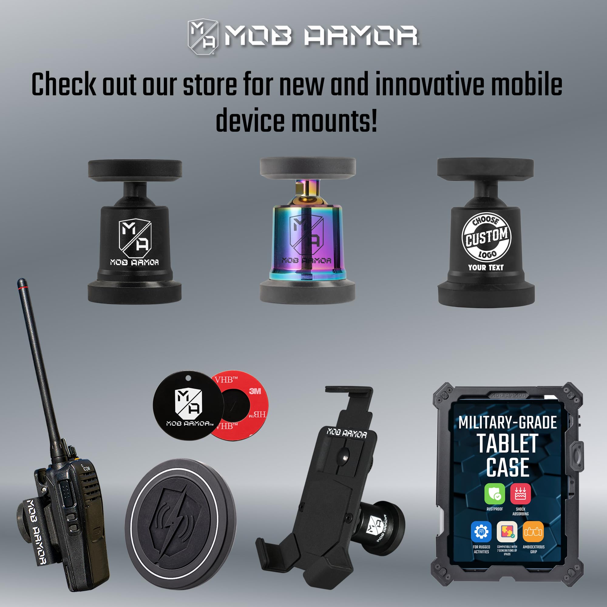 Mob Armor Mob Armor MobNetic Maxx - USA Assembled Magnetic Phone Holder for Car, Magnetic Car Phone Mount, - Outdoor Depot