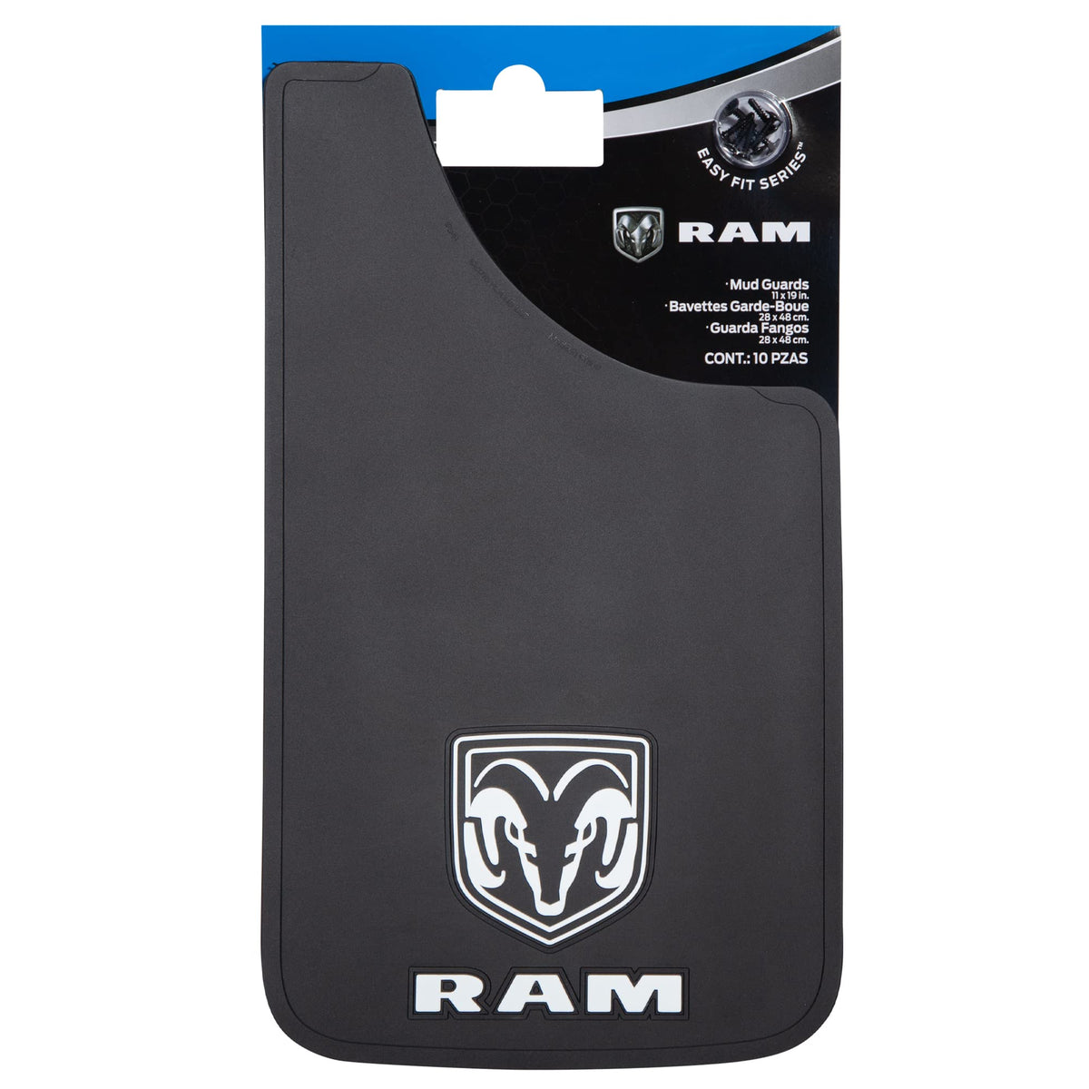 Plasticolor Plasticolor 000541R01 RAM Logo Easy Fit Mud Guard 11"x19" - Left and Right Set - Outdoor Depot