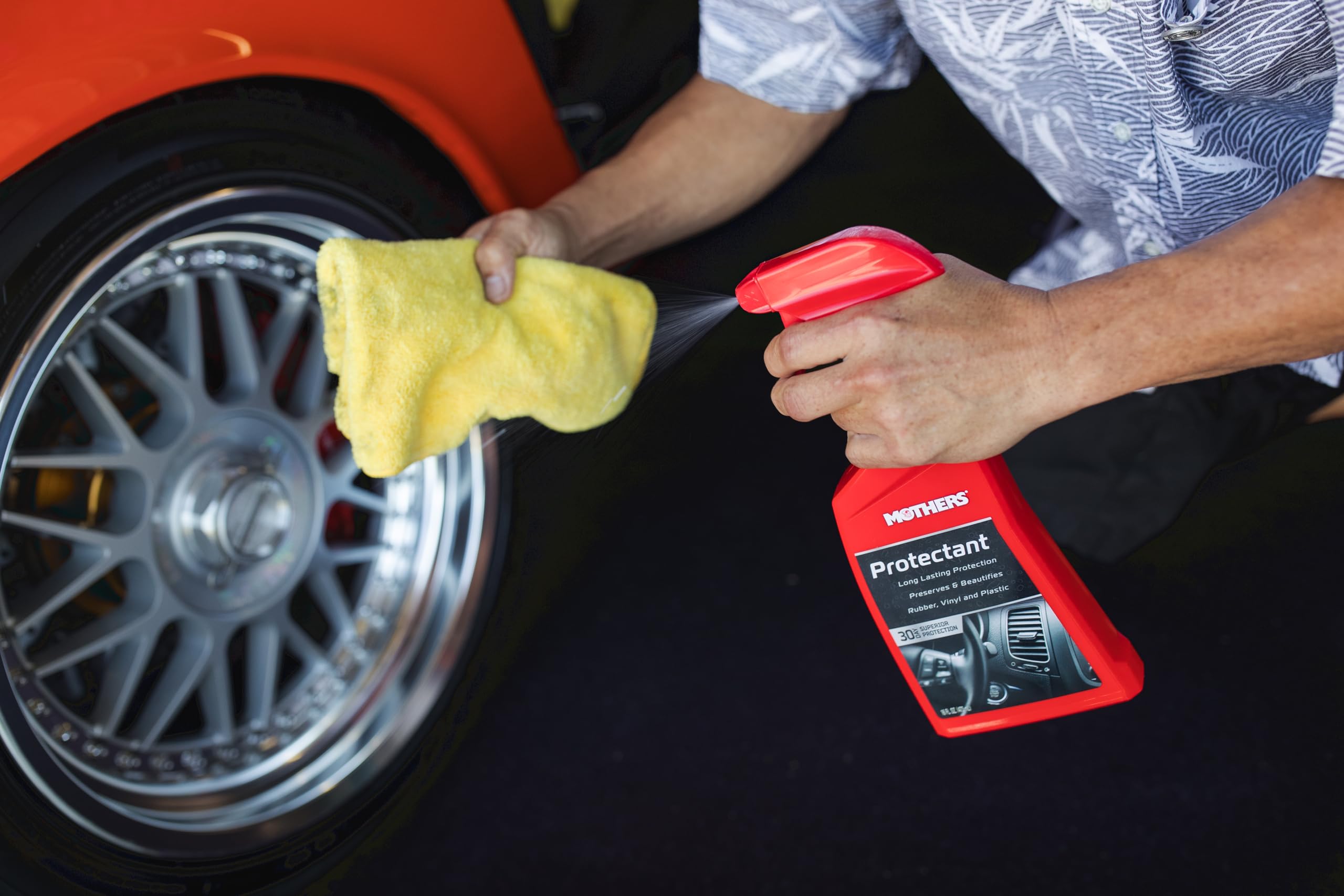Mothers Mothers Protectant, 24 oz. – Long-Lasting UV Protection for Rubber, Vinyl & Plastic, Shields Dash, - Outdoor Depot